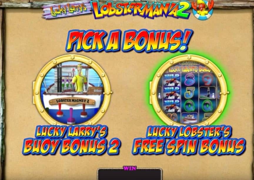 bonus spins and Free Spins on Lucky Larry Lobstermania 2