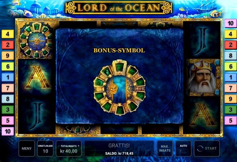 bonus spins and Free Spins on Lord Of The Ocean