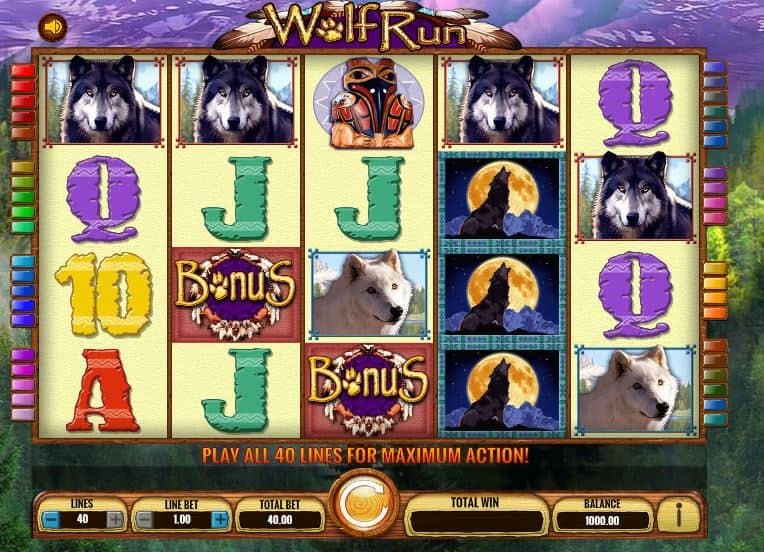 Wolf Run symbols, graphics, sounds and animations